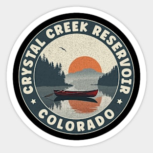 Crystal Creek Reservoir Colorado Sunset Sticker